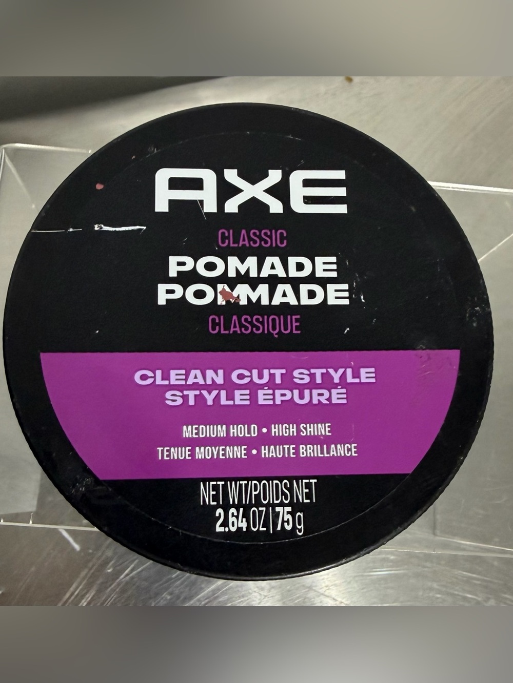 AXE Classic Pomade Clean Cut Style - Medium Hold / High Shine - 2.64 oz